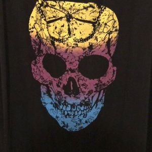 Hot Topic Open Back Skull Tank Top XXL